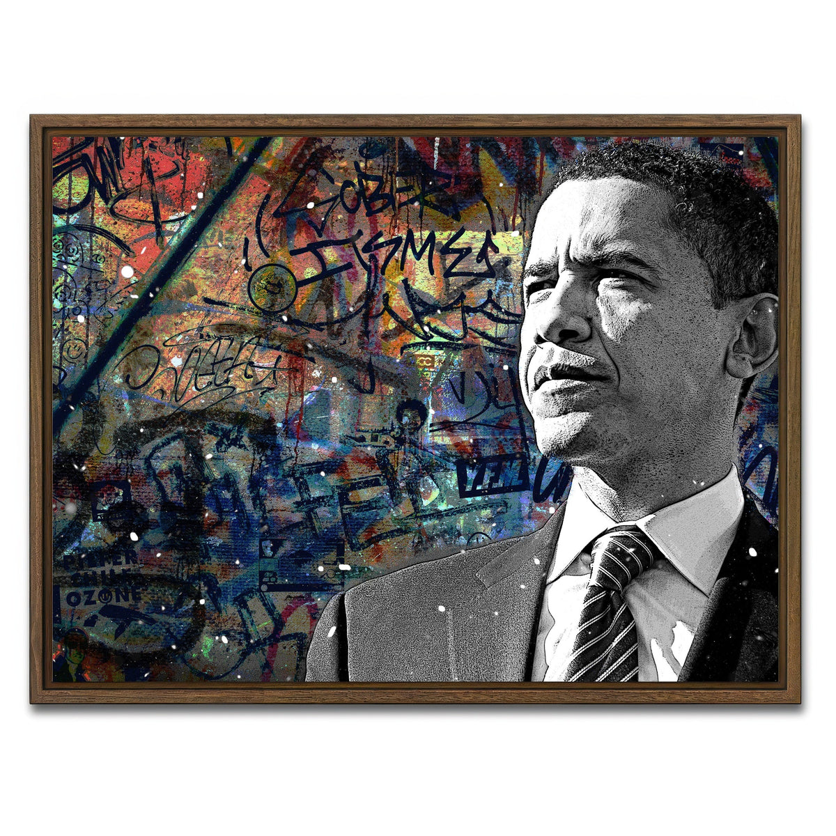 Abstract Obama Wall Art