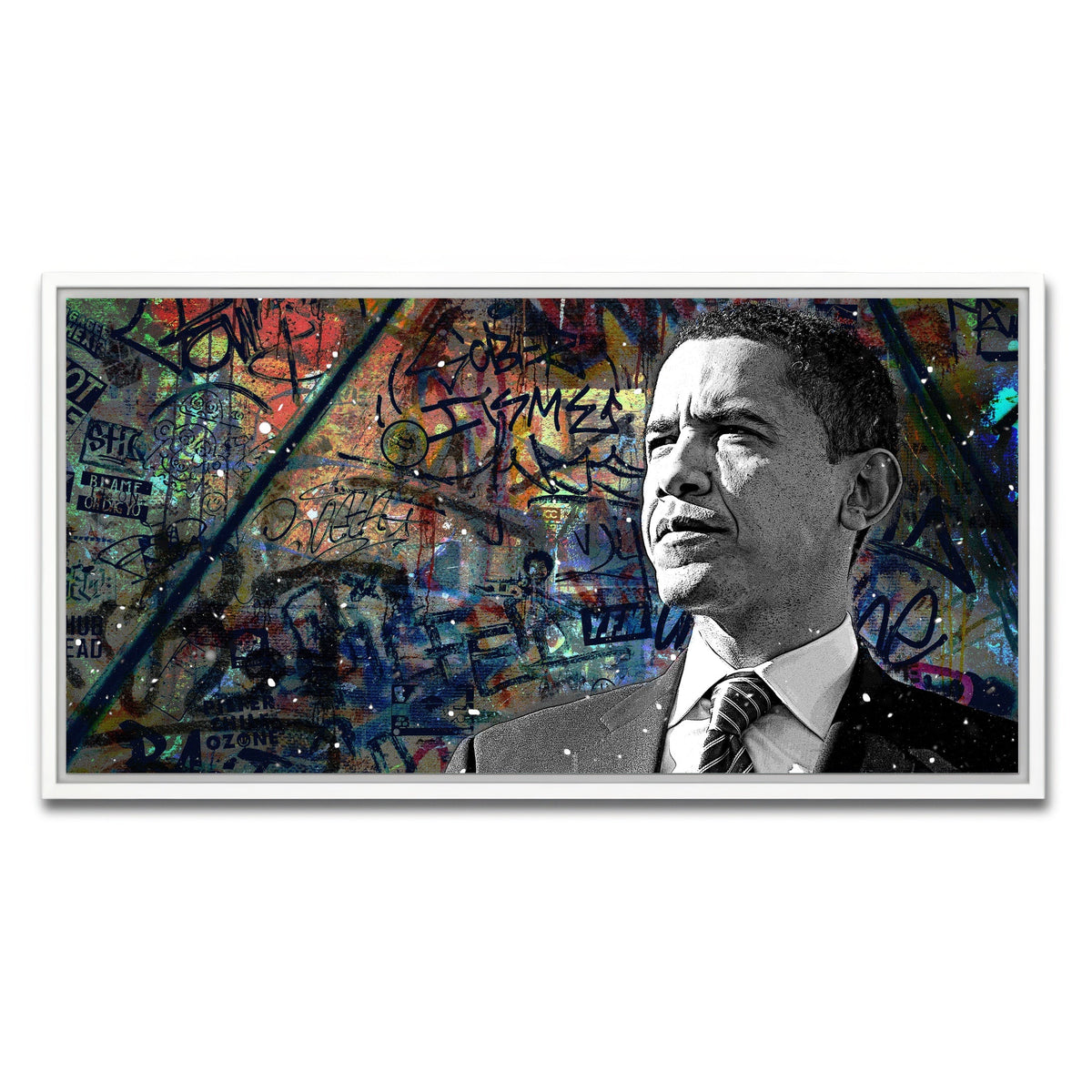 Abstract Obama Wall Art