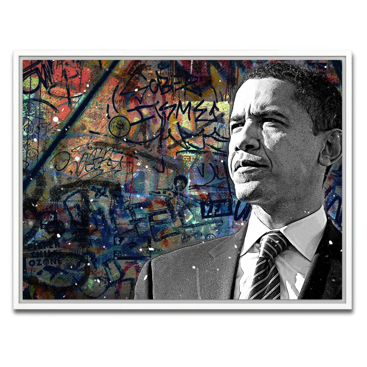 Abstract Obama Wall Art