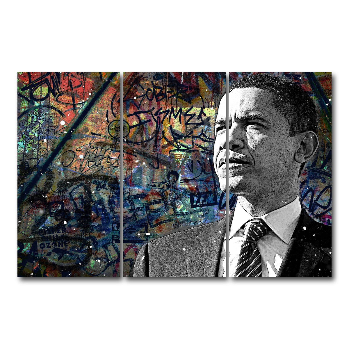 Abstract Obama Wall Art