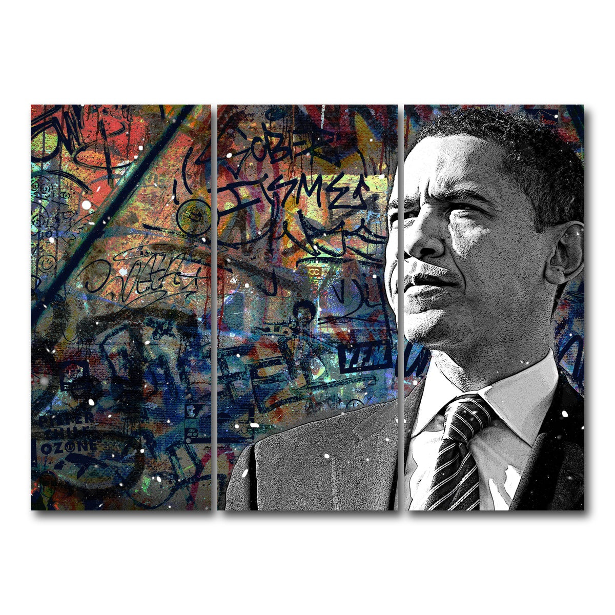 Abstract Obama Wall Art