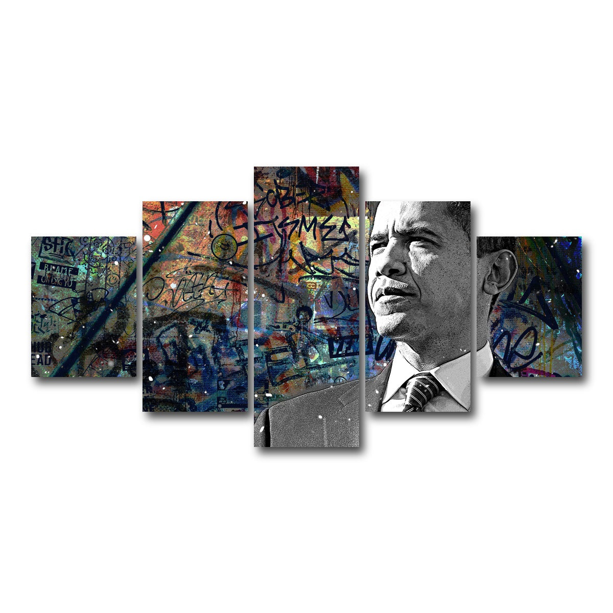 Abstract Obama Wall Art