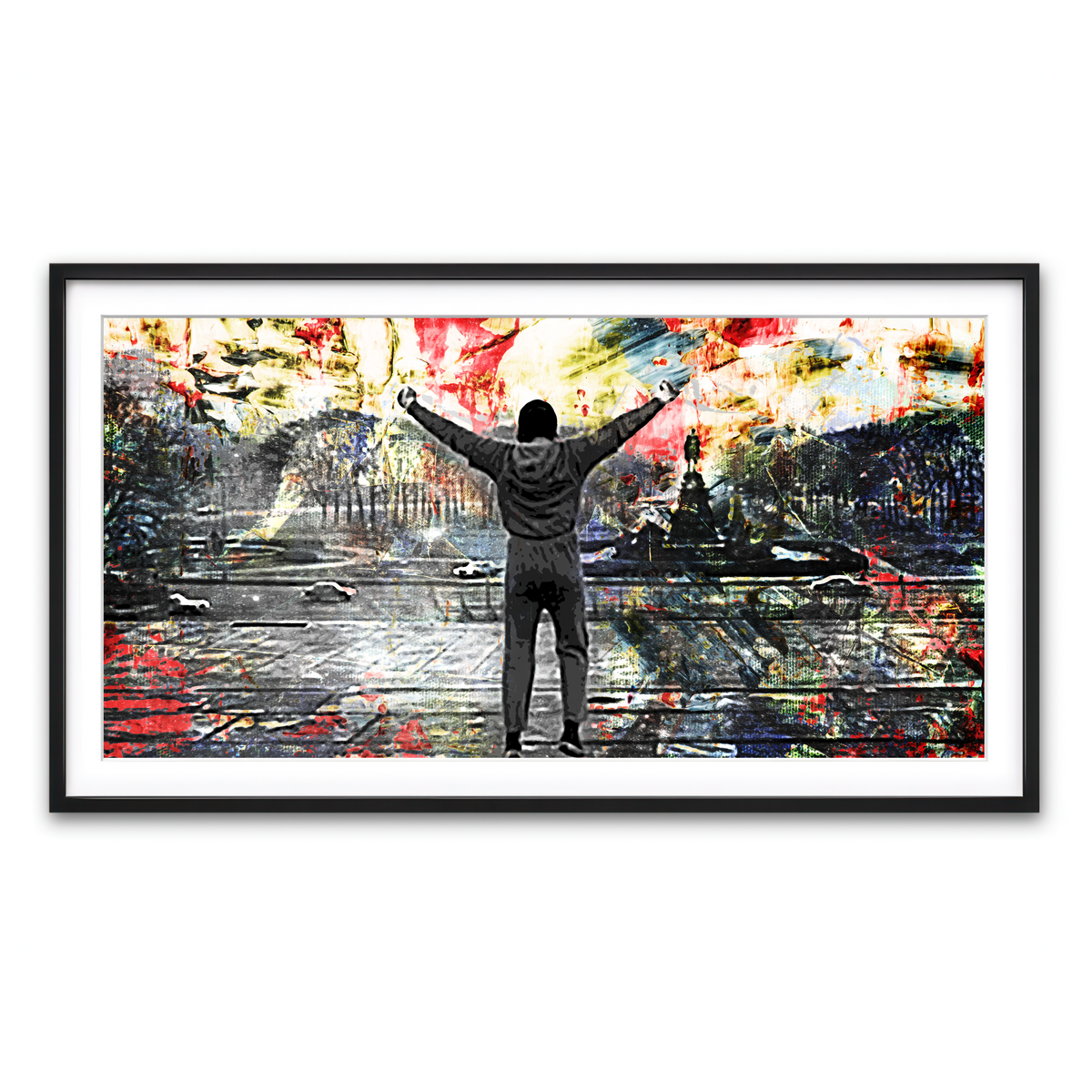 Framed Print 2x1 Black