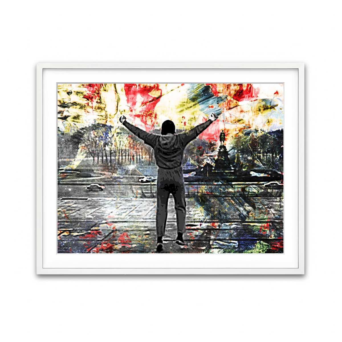 Framed Print 4x3 White