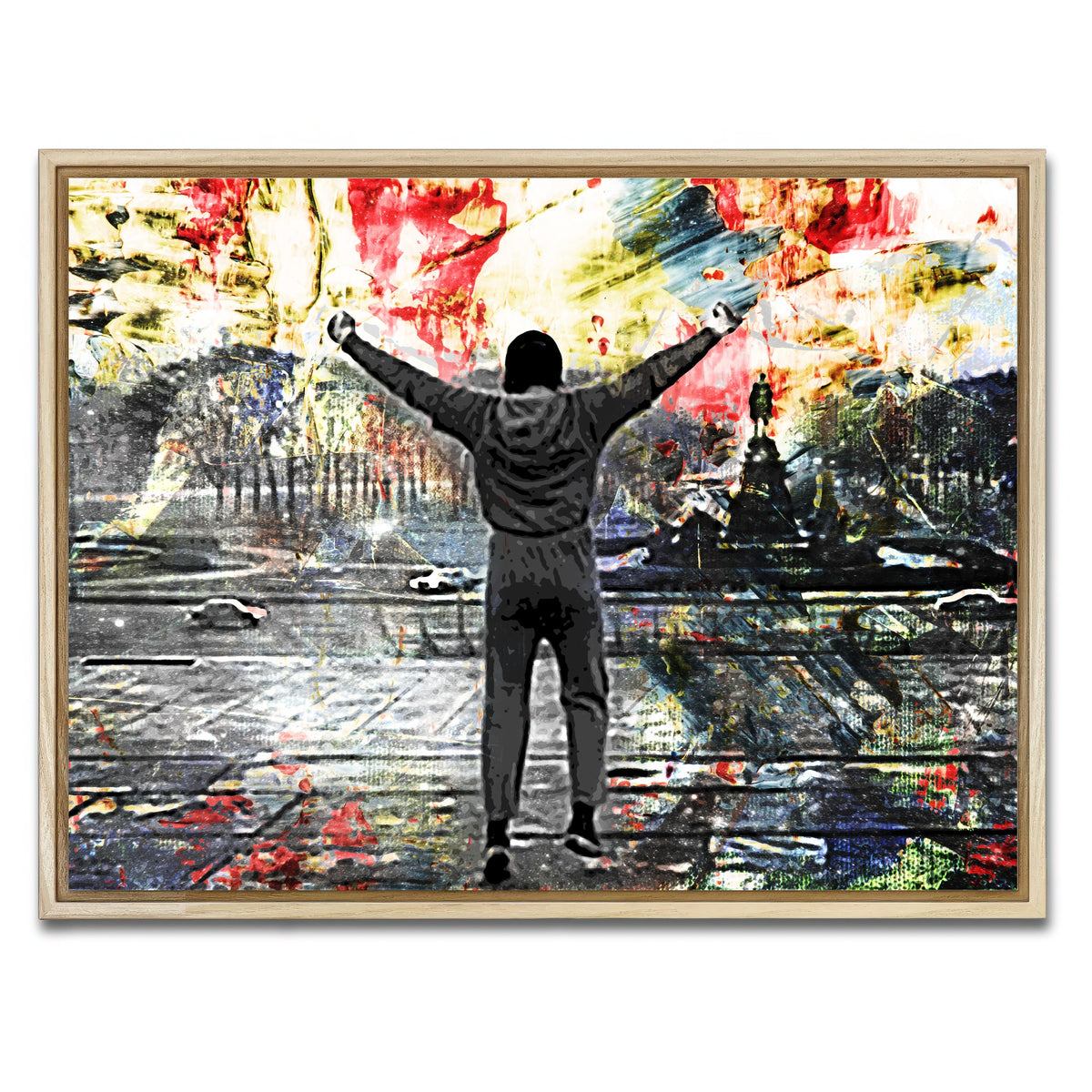 AUTO-MOCKUP WHITE | Abstract Rocky | 1 Piece | Natural Frame | group=4x3