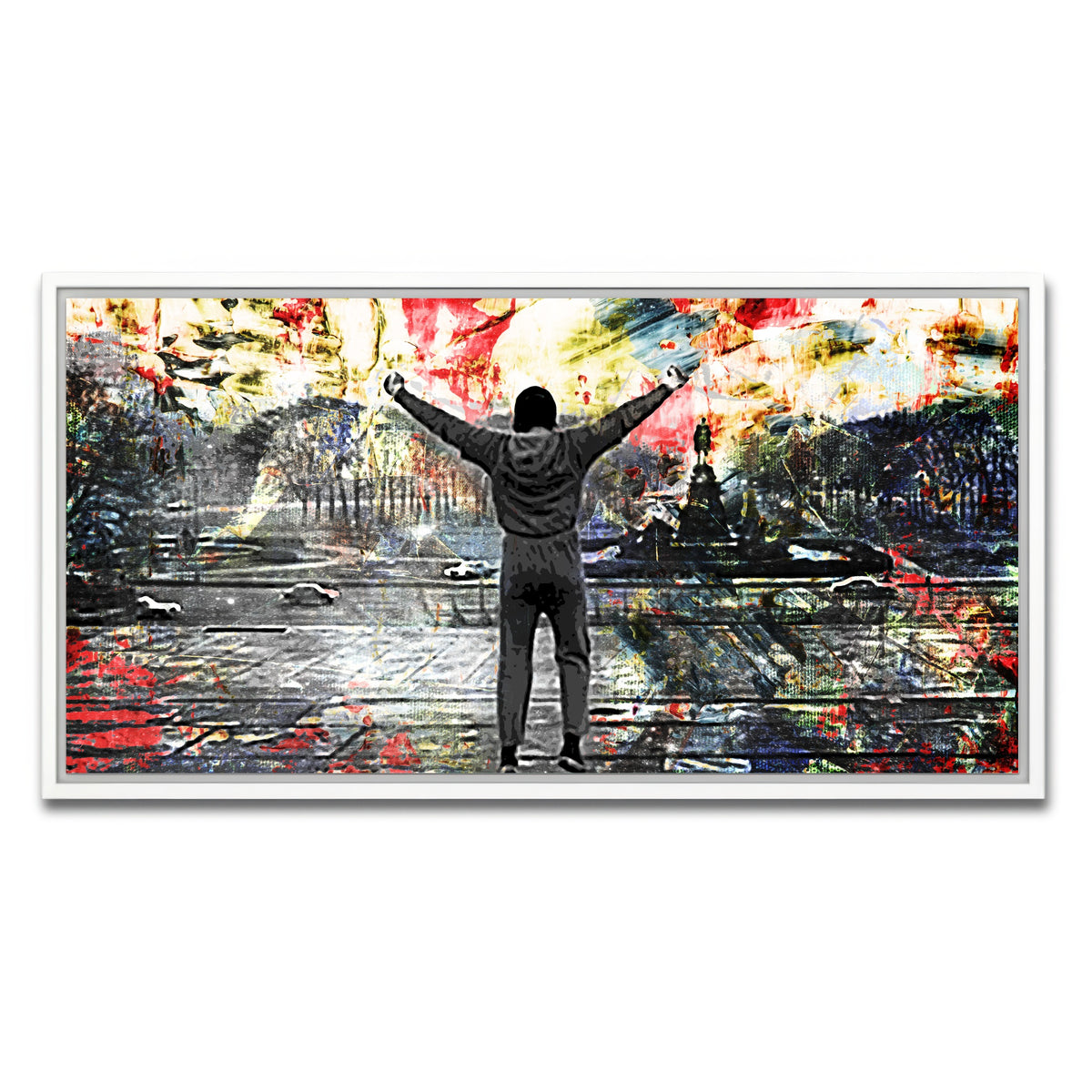AUTO-MOCKUP WHITE | Abstract Rocky | 1 Piece | White Frame | group=2x1
