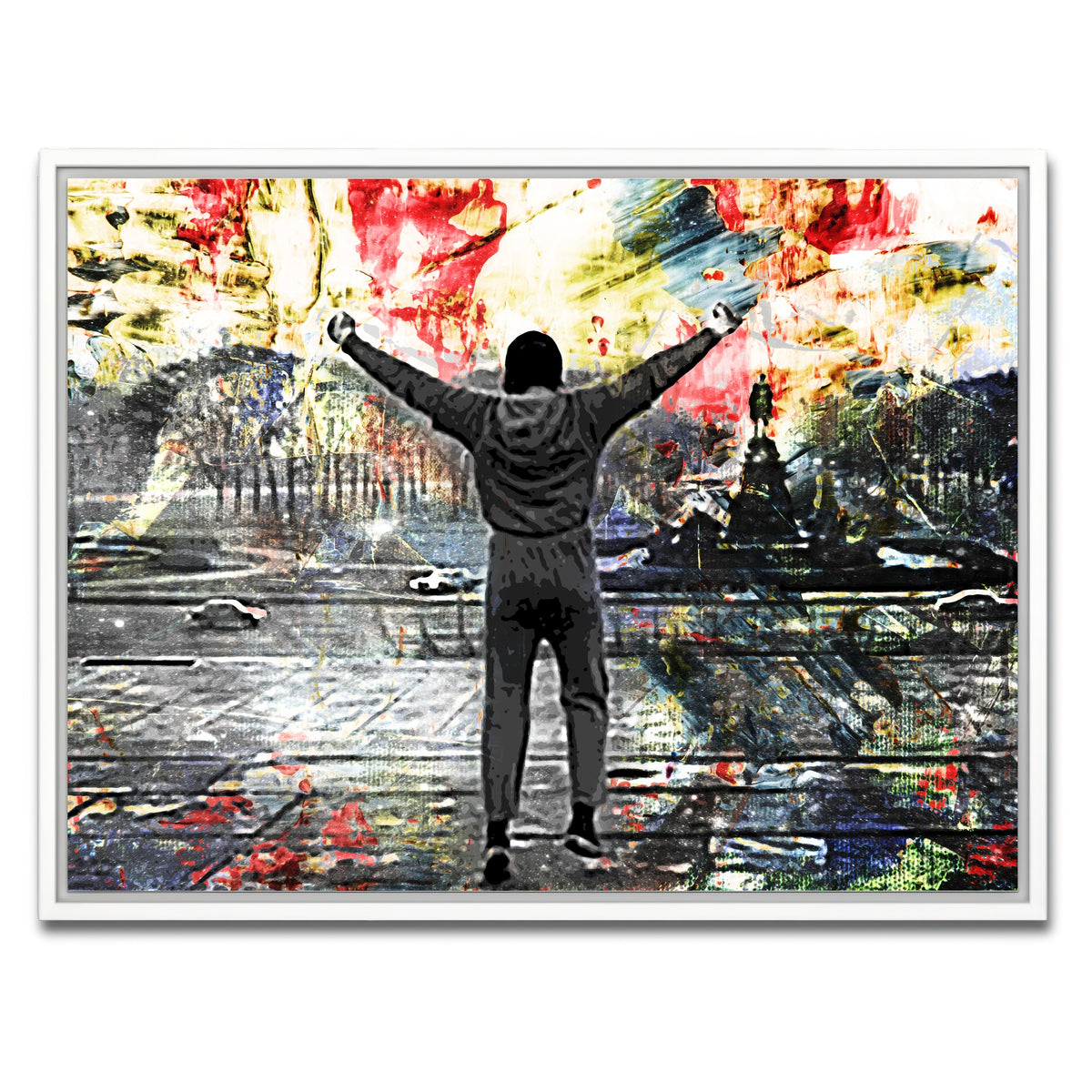 AUTO-MOCKUP WHITE | Abstract Rocky | 1 Piece | White Frame | group=4x3