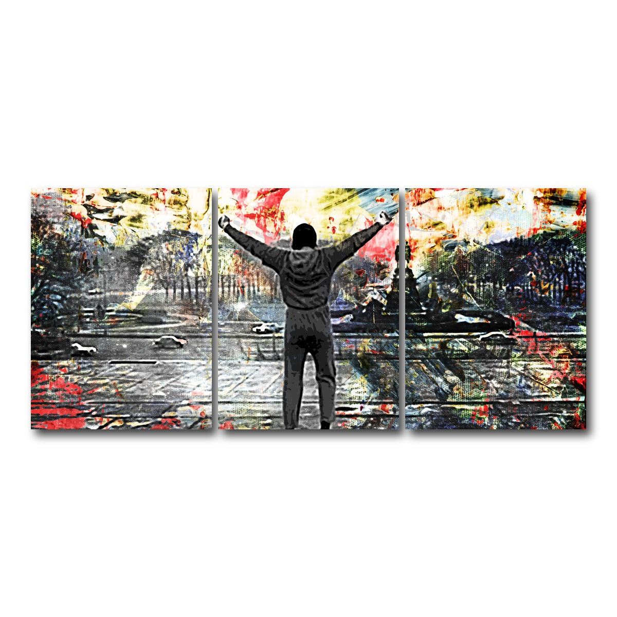 AUTO-MOCKUP WHITE | Abstract Rocky | 3 Piece | Gallery Wrapped | group=18x24