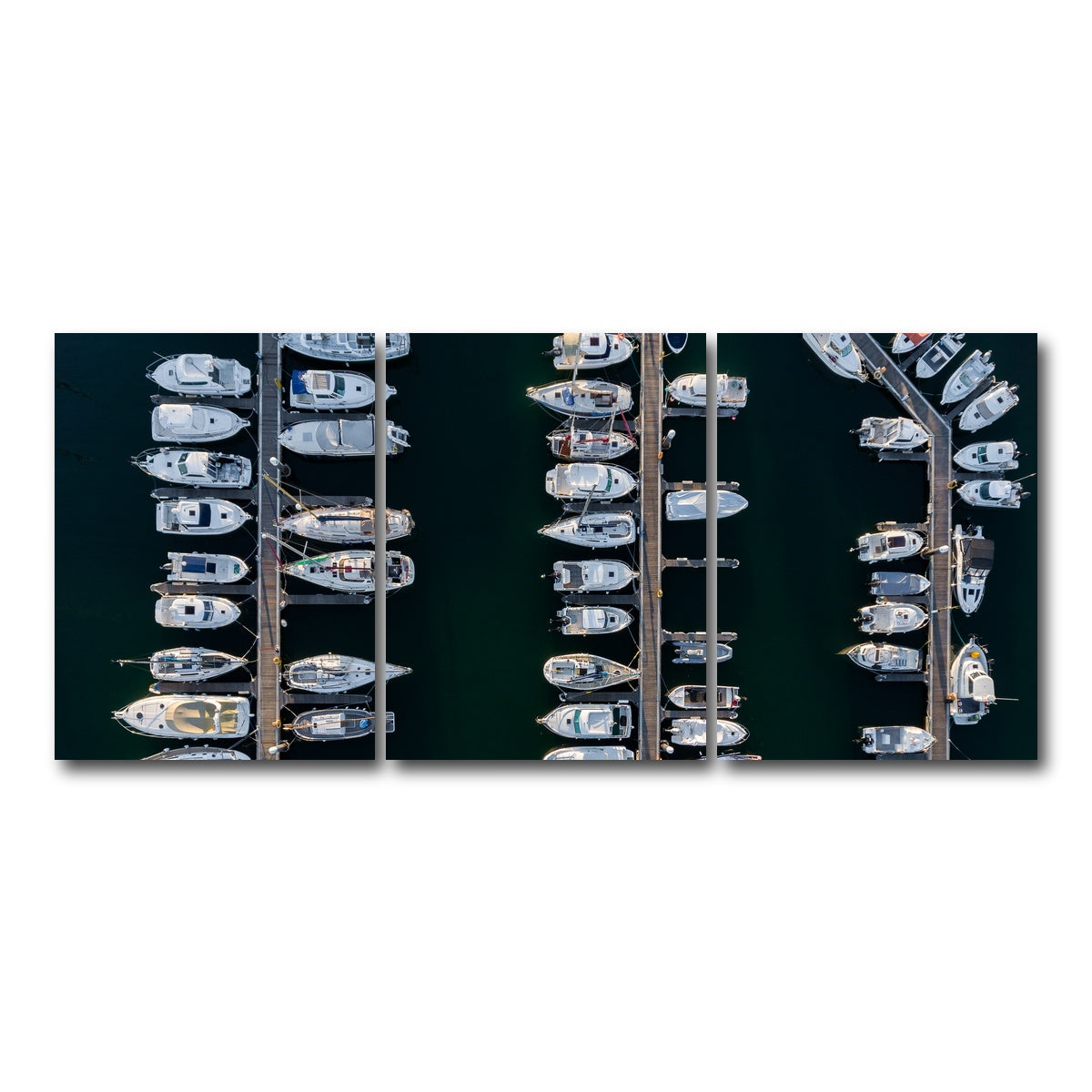 AUTO-MOCKUP WHITE | Aerial Marina | 3 Piece | Gallery Wrap Canvas | group=18x24