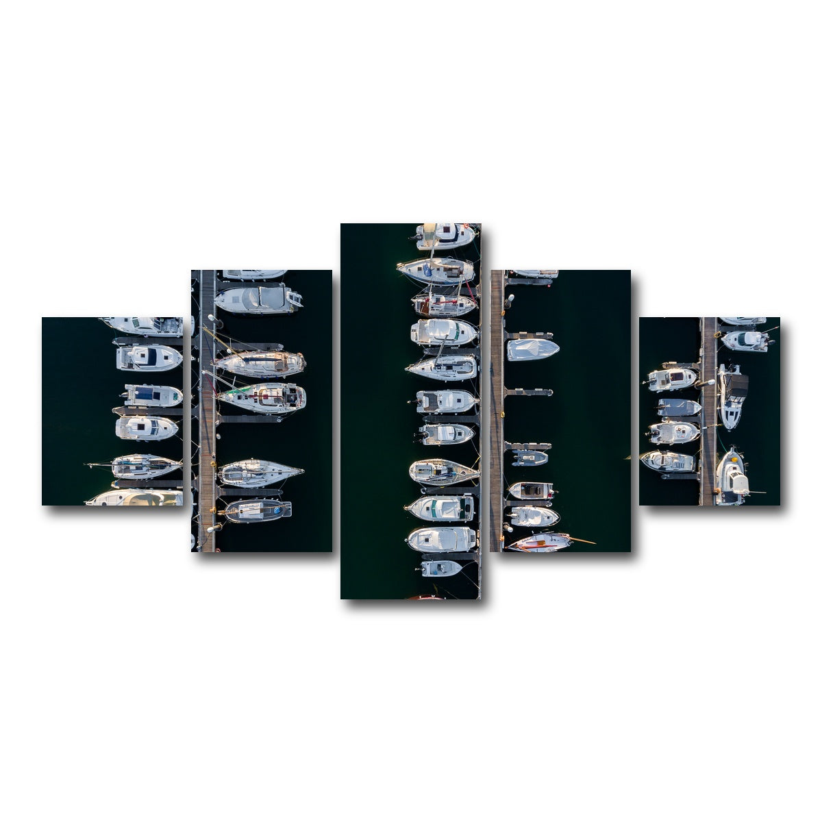 AUTO-MOCKUP WHITE | Aerial Marina | 5 Piece | Gallery Wrap Canvas | group=5_short