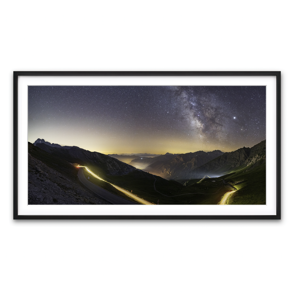 Framed Print 2x1 Black