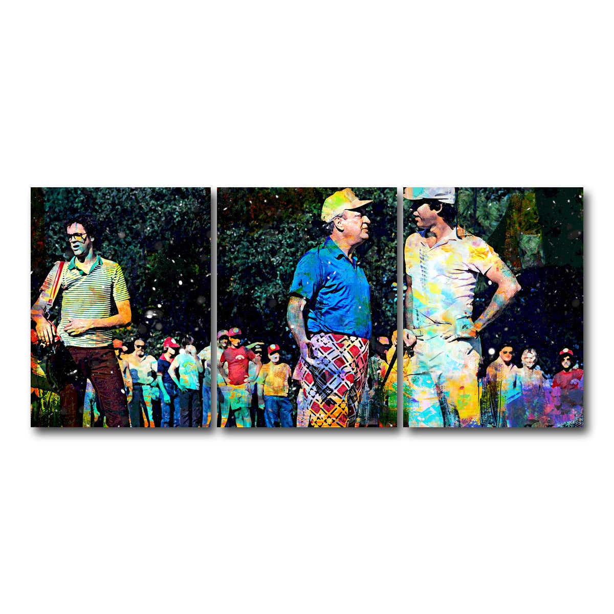 AUTO-MOCKUP WHITE | Al and Ty Caddyshack | 3 Piece | Gallery Wrap Canvas | group=18x24