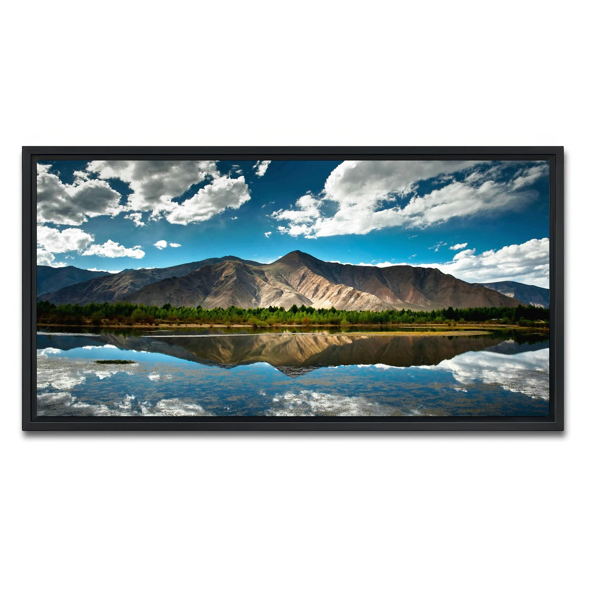 AUTO-MOCKUP WHITE | Alaskan Reflections | 1 Piece | Black Framed Canvas | group=2x1
