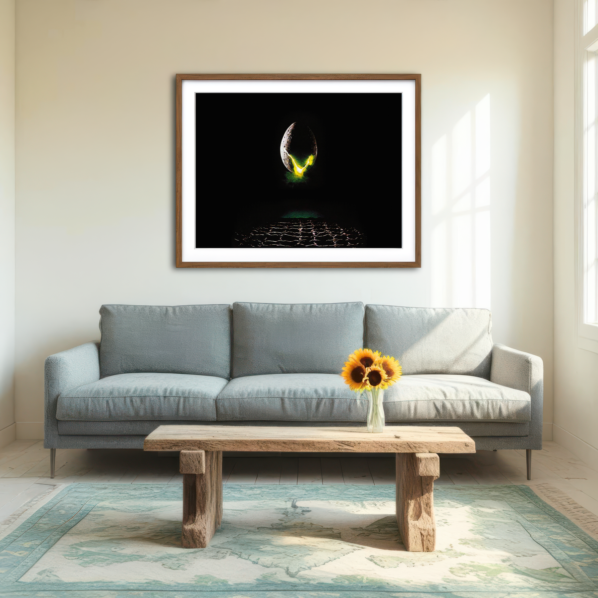 AUTO-MOCKUP ROOM | Alien Wall Art