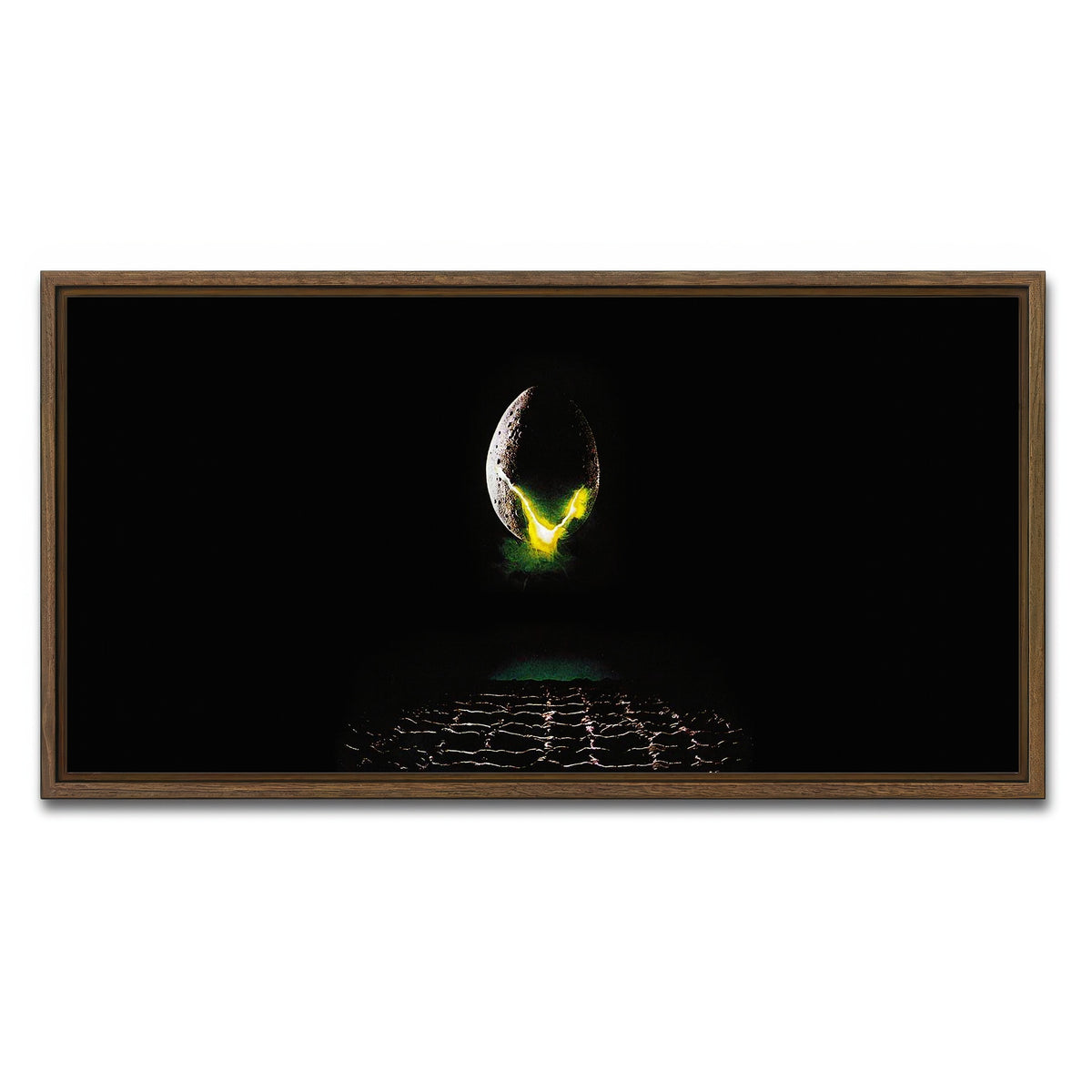 AUTO-MOCKUP WHITE | Alien | 1 Piece | Walnut Framed Canvas | group=2x1