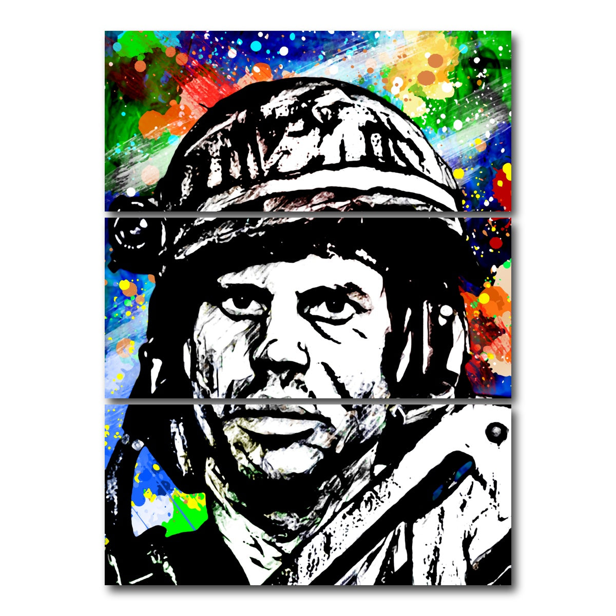 AUTO-MOCKUP WHITE | Aliens Hudson | 3 Piece | Gallery Wrap Canvas | group=8x18_stacked