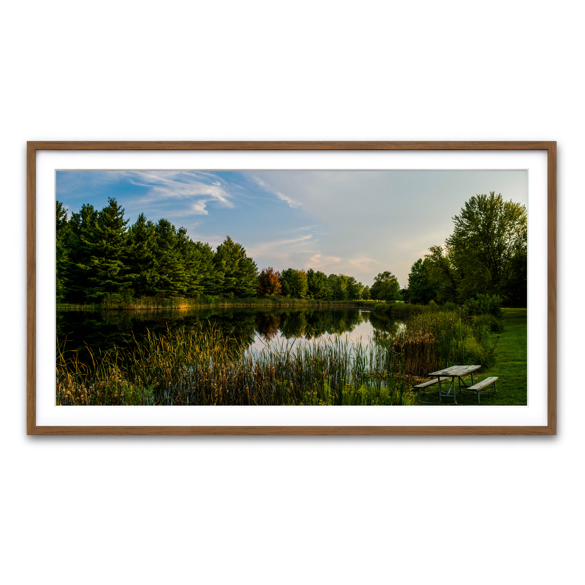 Framed Print 2x1 Walnut