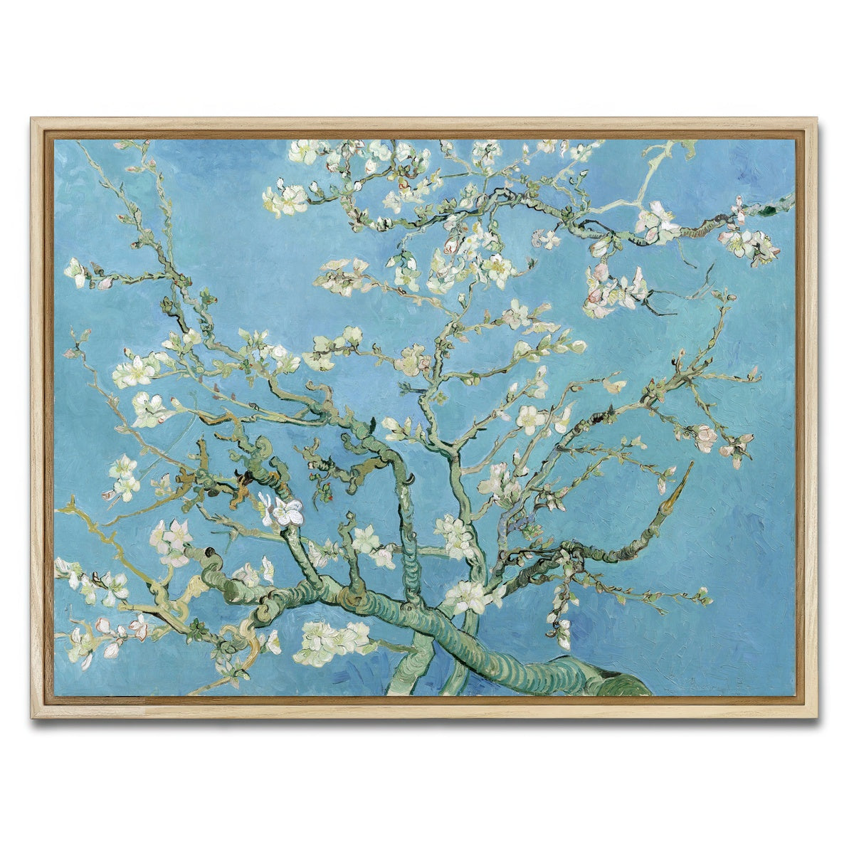 AUTO-MOCKUP WHITE | Amandelbloesem | 1 Piece | Natural Framed Canvas | group=4x3