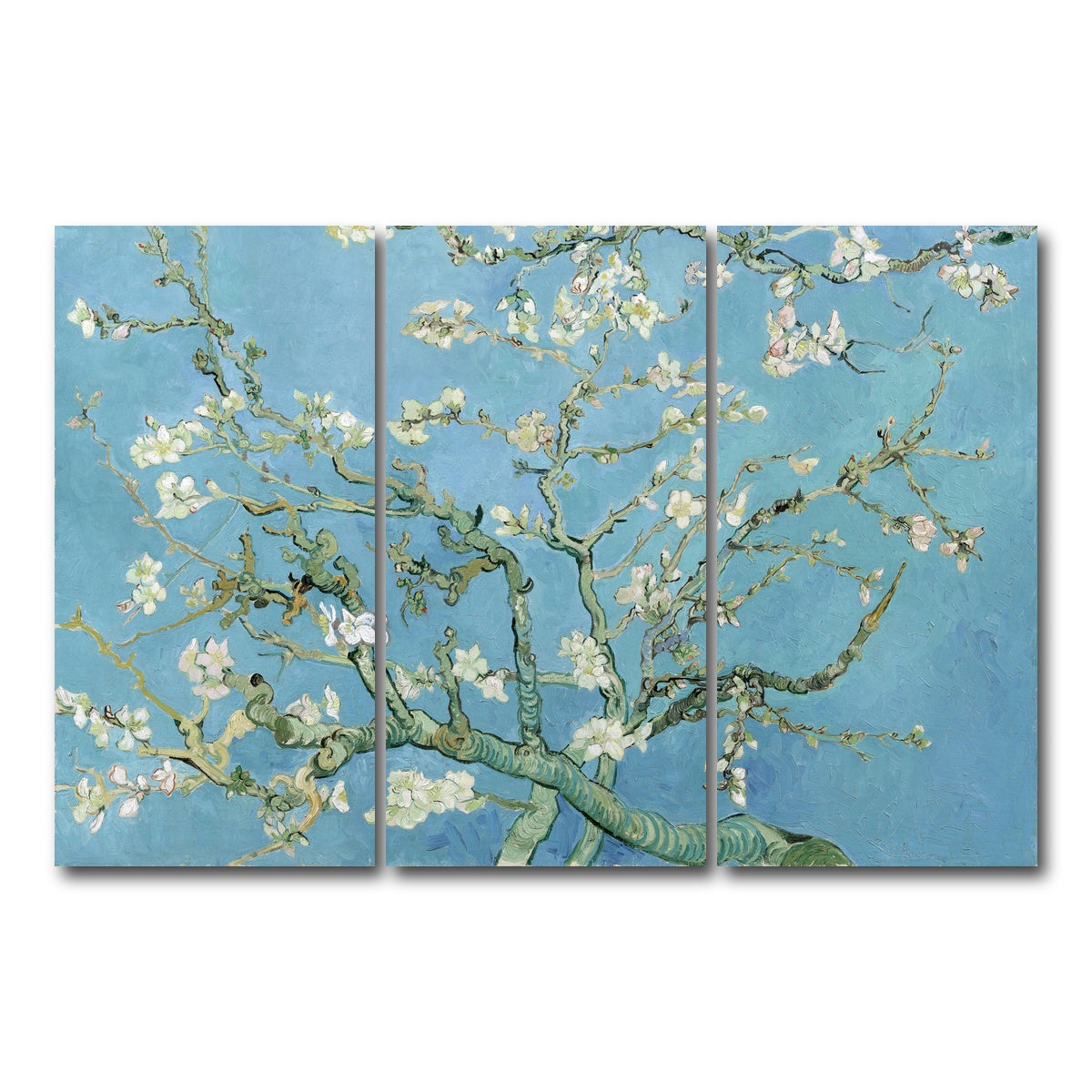 AUTO-MOCKUP WHITE | Amandelbloesem | 3 Piece | Gallery Wrap Canvas | group=12x24