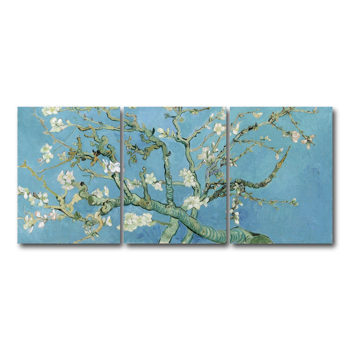 AUTO-MOCKUP WHITE | Amandelbloesem | 3 Piece | Gallery Wrap Canvas | group=18x24