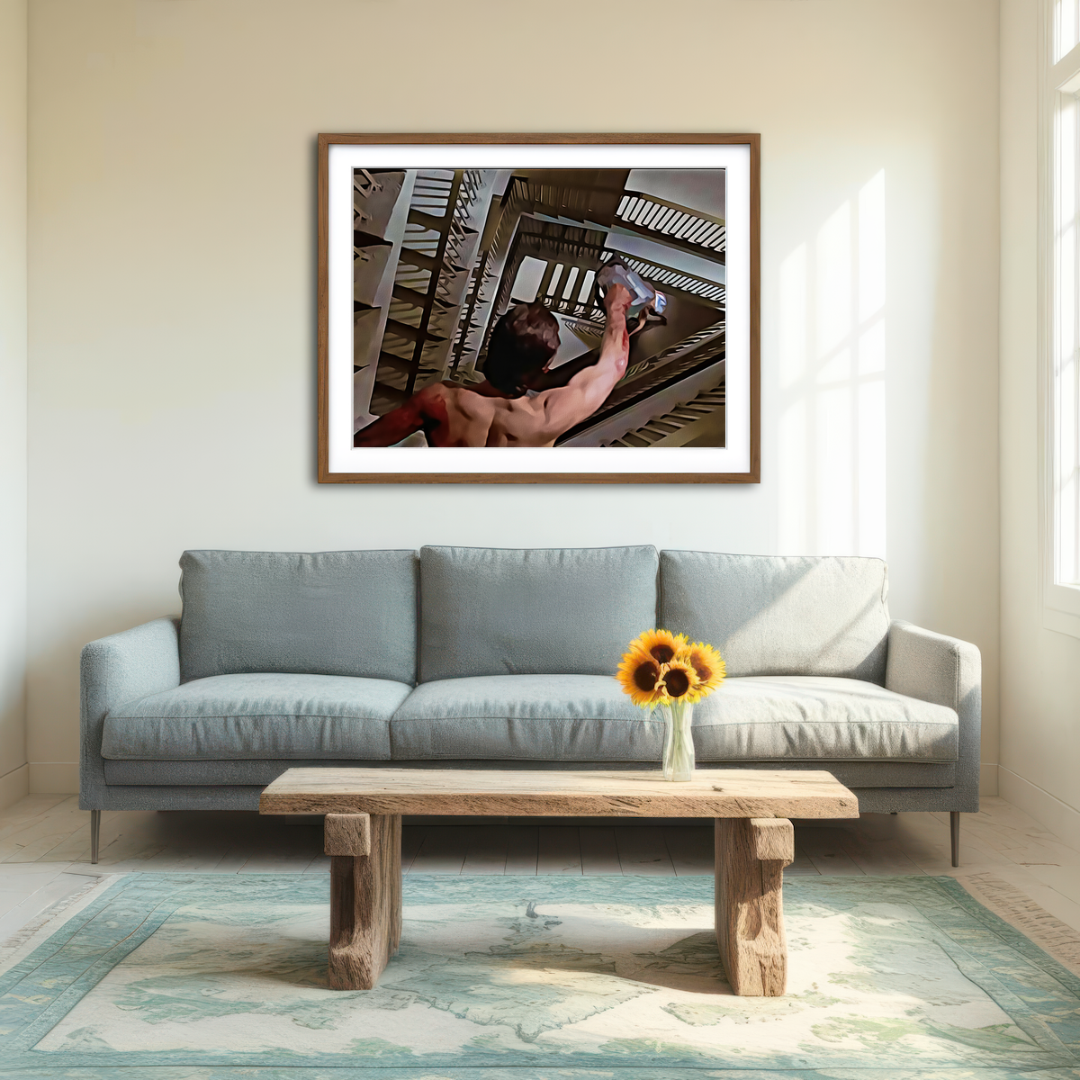 AUTO-MOCKUP ROOM | American Psycho Staircase Painted