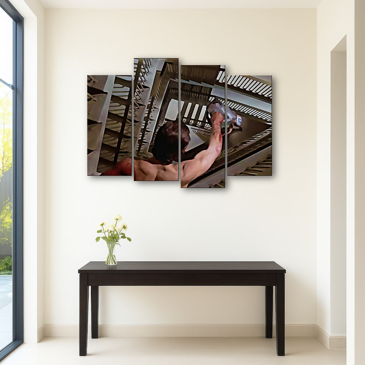 AUTO-MOCKUP ROOM | American Psycho Staircase Painted