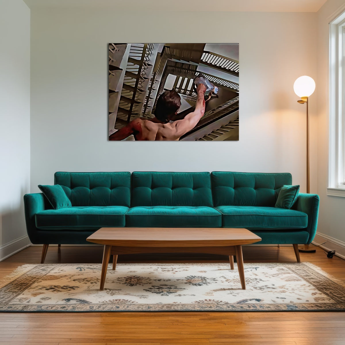 AUTO-MOCKUP ROOM | American Psycho Staircase Painted