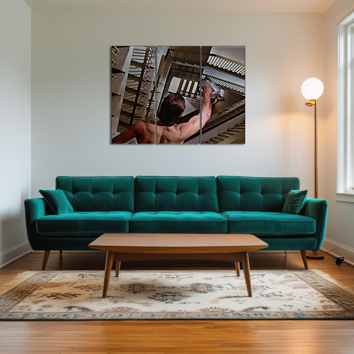 AUTO-MOCKUP ROOM | American Psycho Staircase Painted