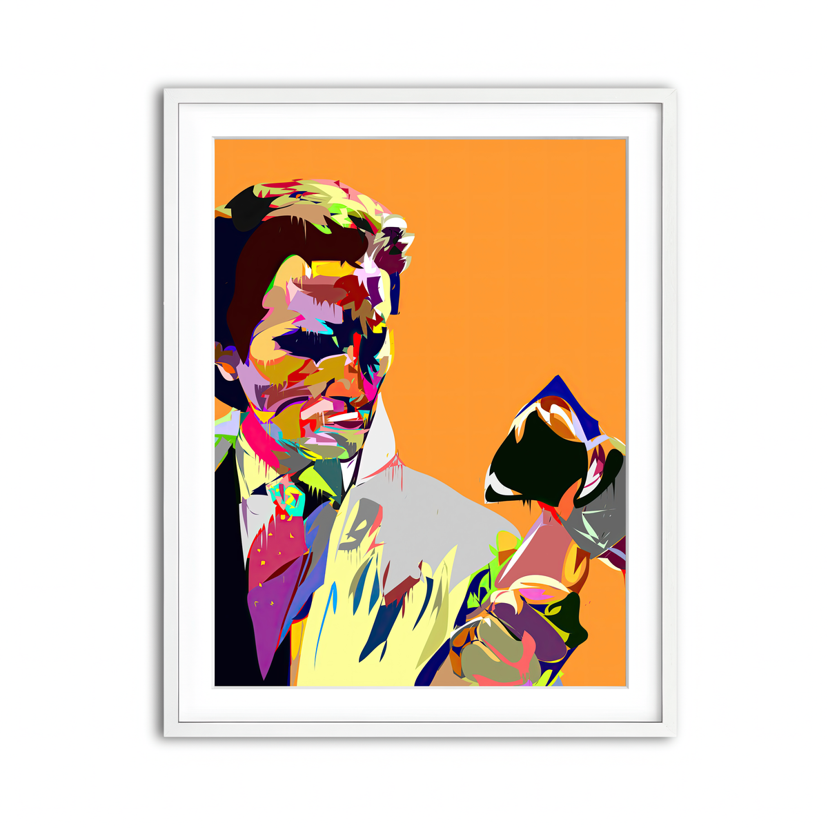 Framed Print 3x4 White