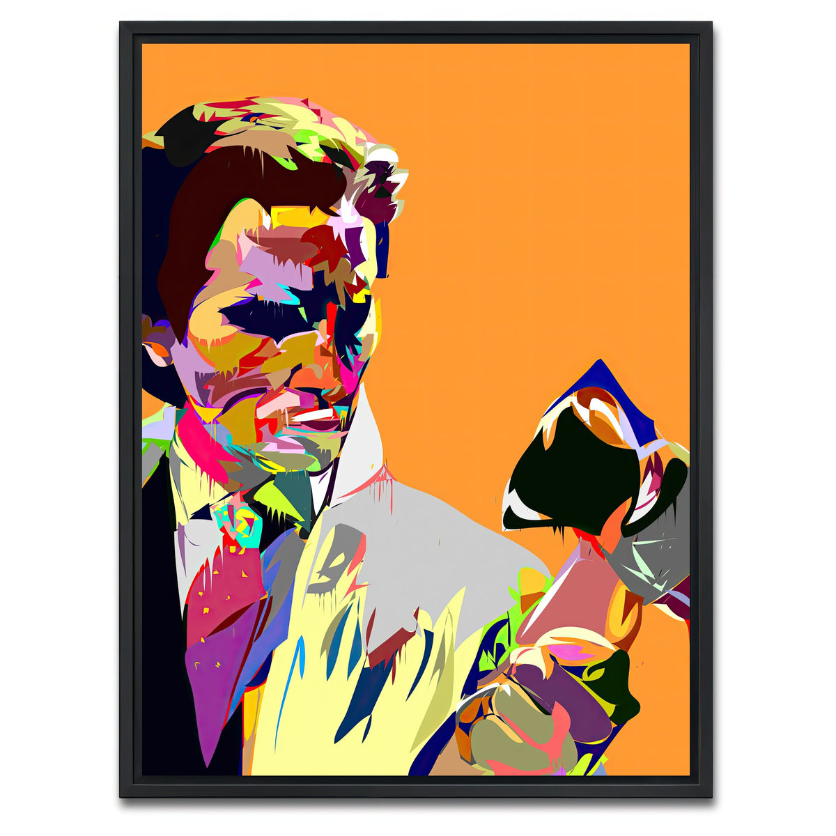 AUTO-MOCKUP WHITE | American Psycho | 1 Piece | Black Framed Canvas | group=3x4