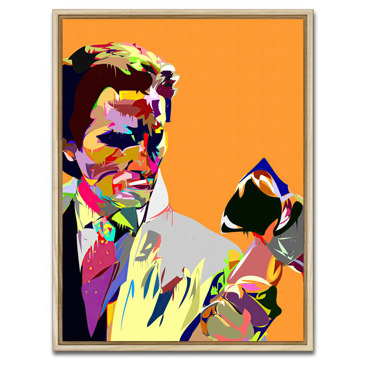 AUTO-MOCKUP WHITE | American Psycho | 1 Piece | Natural Framed Canvas | group=3x4