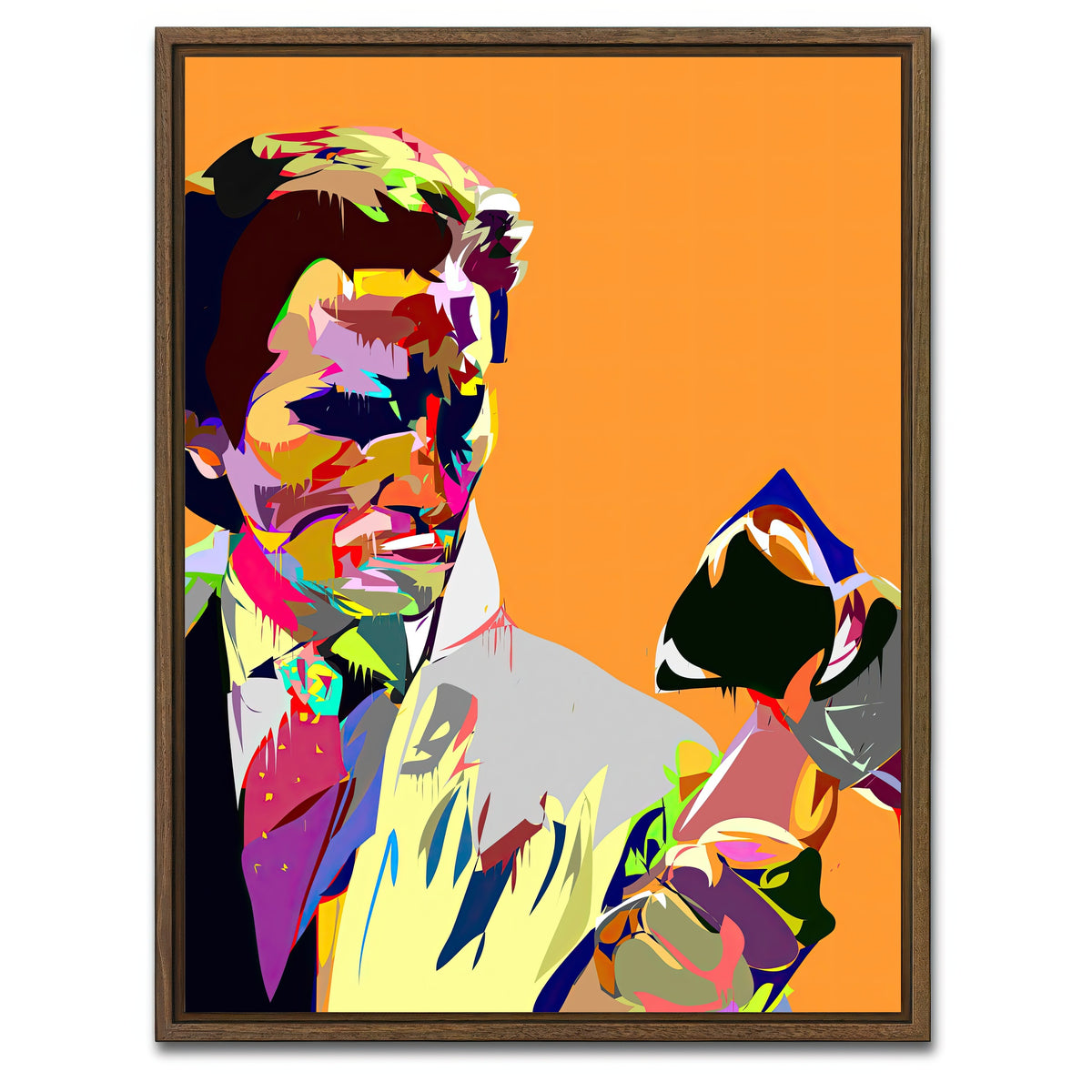 AUTO-MOCKUP WHITE | American Psycho | 1 Piece | Walnut Framed Canvas | group=3x4