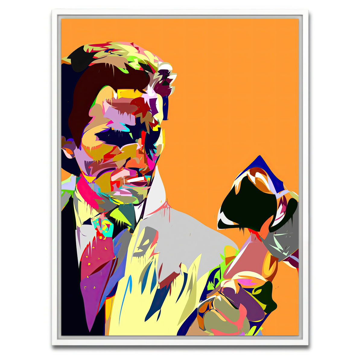 AUTO-MOCKUP WHITE | American Psycho | 1 Piece | White Framed Canvas | group=3x4