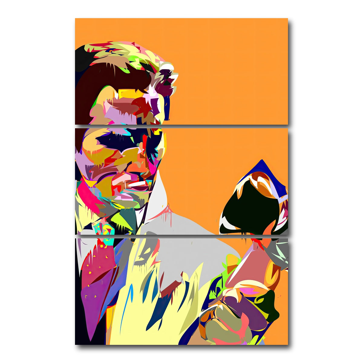 AUTO-MOCKUP WHITE | American Psycho | 3 Piece | Gallery Wrap Canvas | group=12x24_stacked
