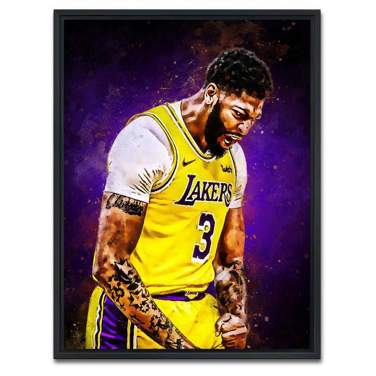 AUTO-MOCKUP WHITE | Anthony Davis Painting | 1 Piece | Black Framed Canvas | group=3x4