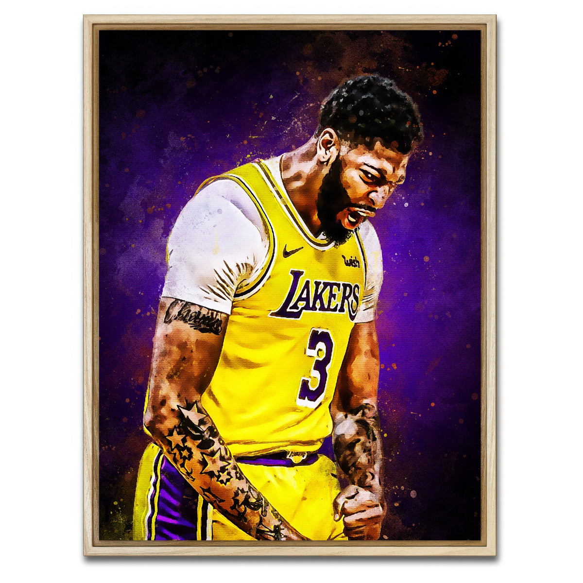 AUTO-MOCKUP WHITE | Anthony Davis Painting | 1 Piece | Natural Framed Canvas | group=3x4
