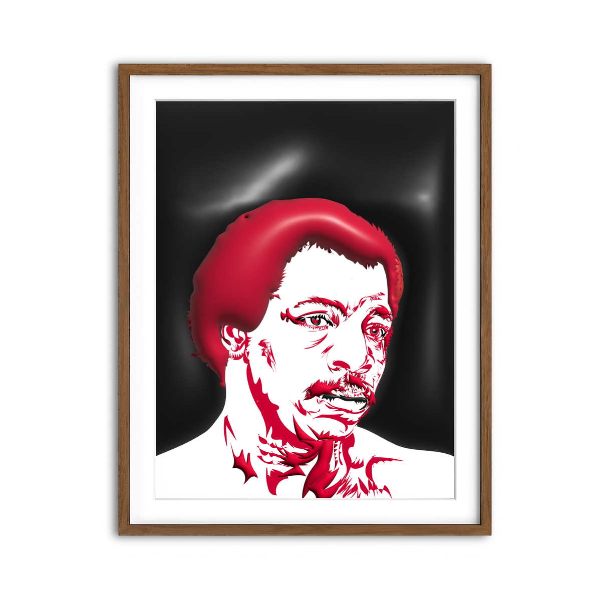 Framed Print 3x4 Walnut