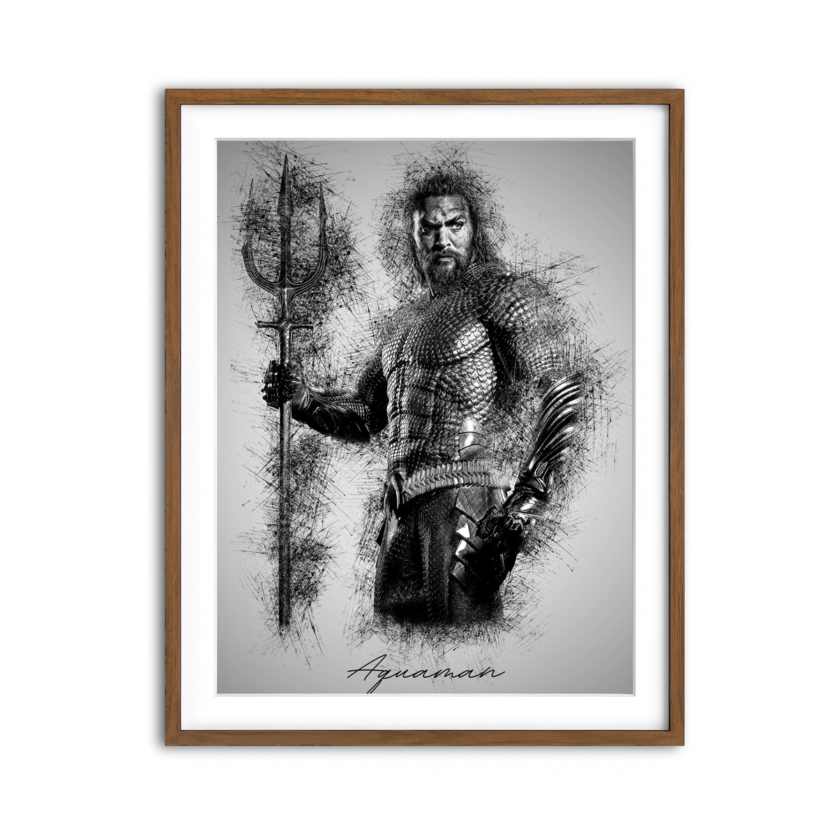 Framed Print 3x4 Walnut