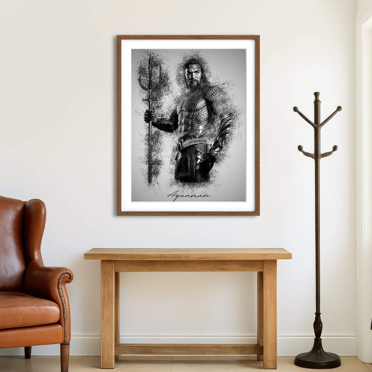 AUTO-MOCKUP ROOM | Aquaman Wall Art