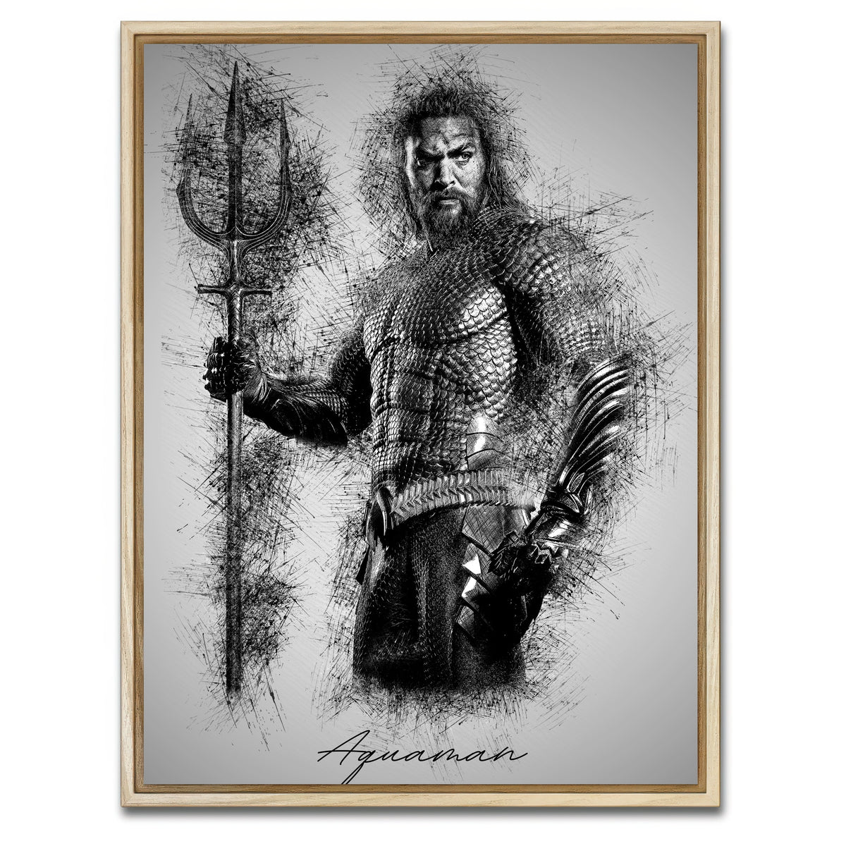 AUTO-MOCKUP WHITE | Aquaman | 1 Piece | Natural Framed Canvas | group=3x4