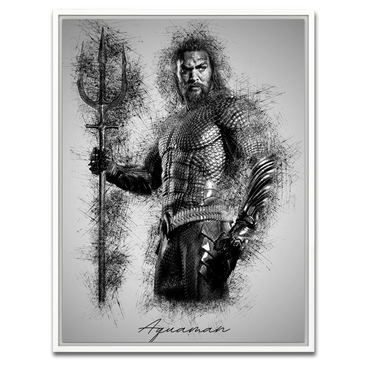AUTO-MOCKUP WHITE | Aquaman | 1 Piece | White Framed Canvas | group=3x4