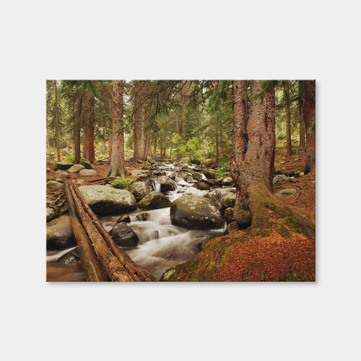 AUTO-MOCKUP WHITE | Arapaho National Forest Mountain Stream | 1 Piece | Gallery Wrap Canvas | group=4x3