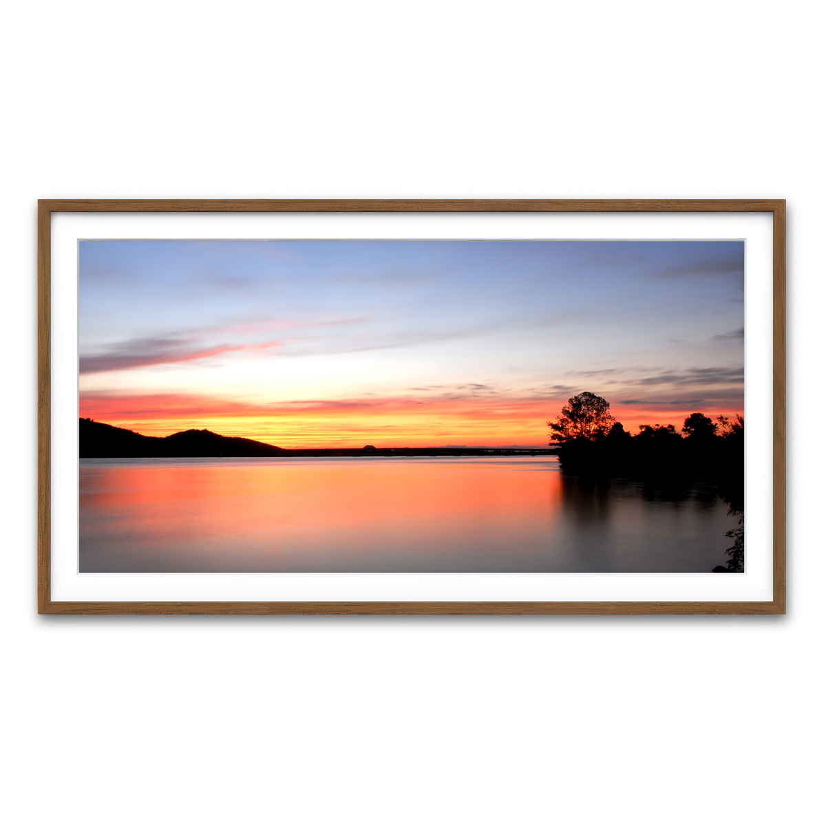 Framed Print 2x1 Walnut