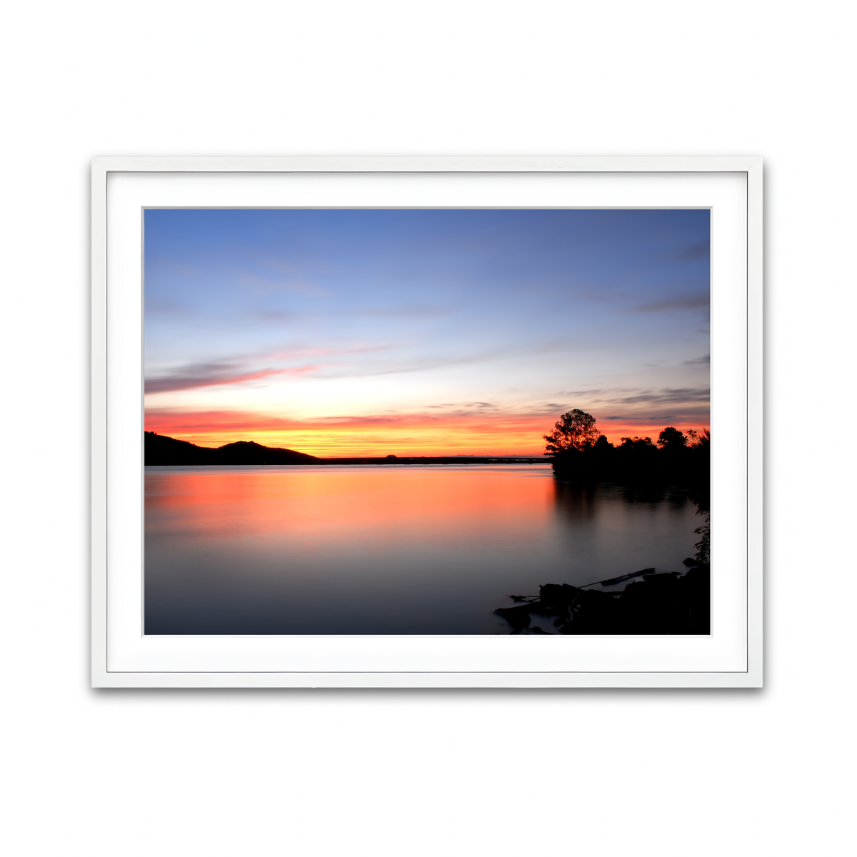 Framed Print 4x3 White