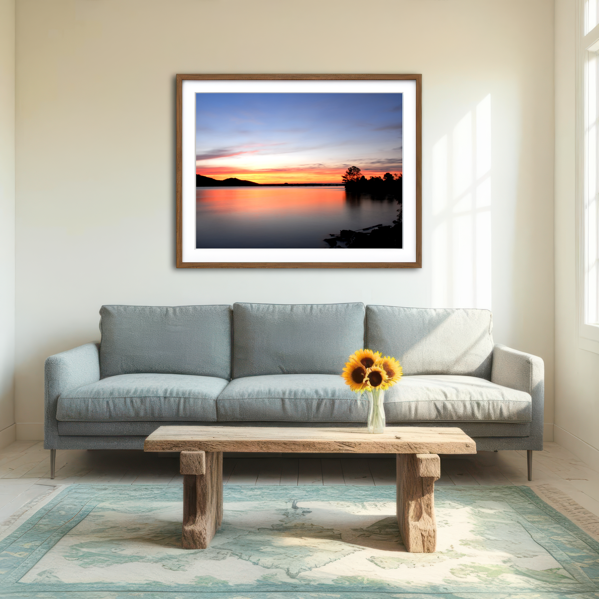 AUTO-MOCKUP ROOM | Arkansas River Sunset Wall Art