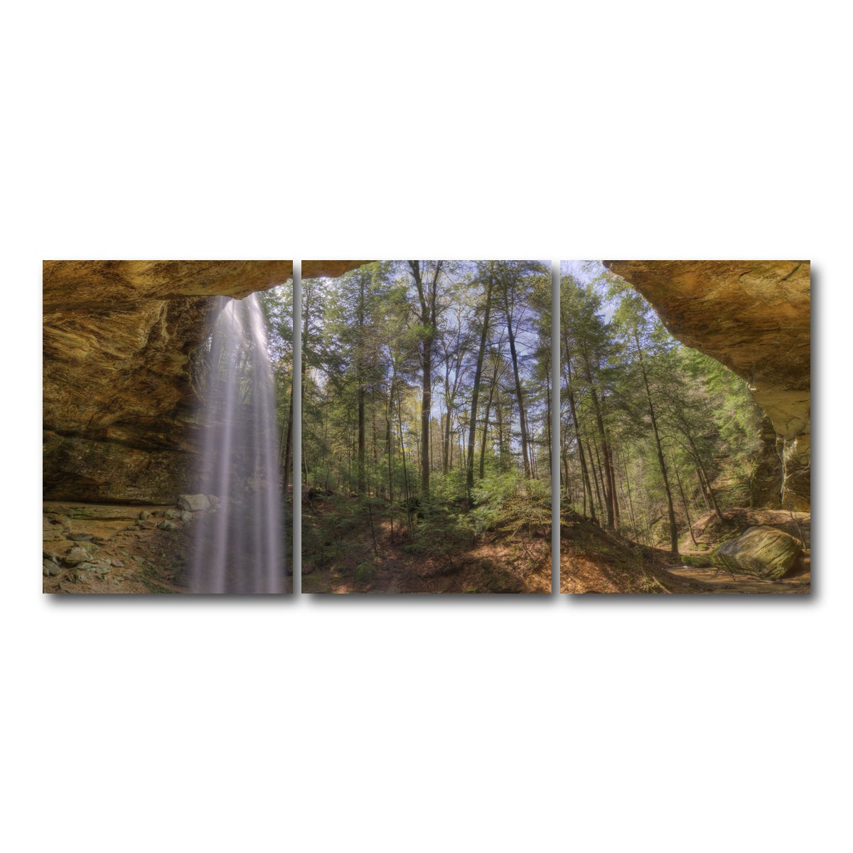 AUTO-MOCKUP WHITE | Ash Cave | 3 Piece | Gallery Wrap Canvas | group=18x24