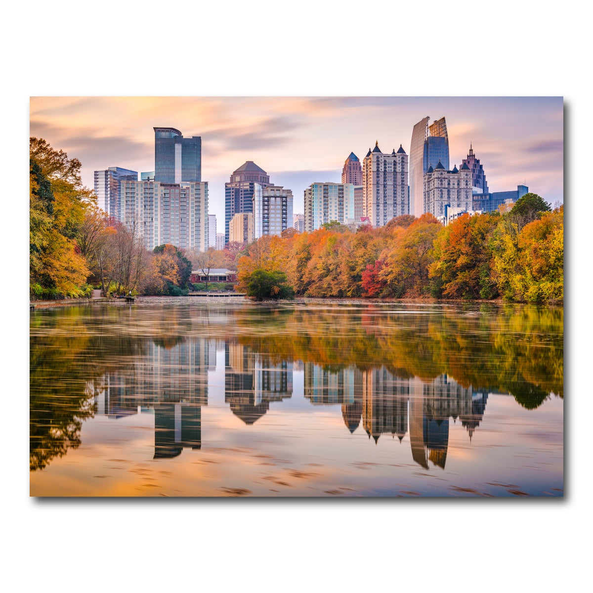 AUTO-MOCKUP WHITE | Atlanta From The Park | 1 Piece | Gallery Wrap Canvas | group=4x3