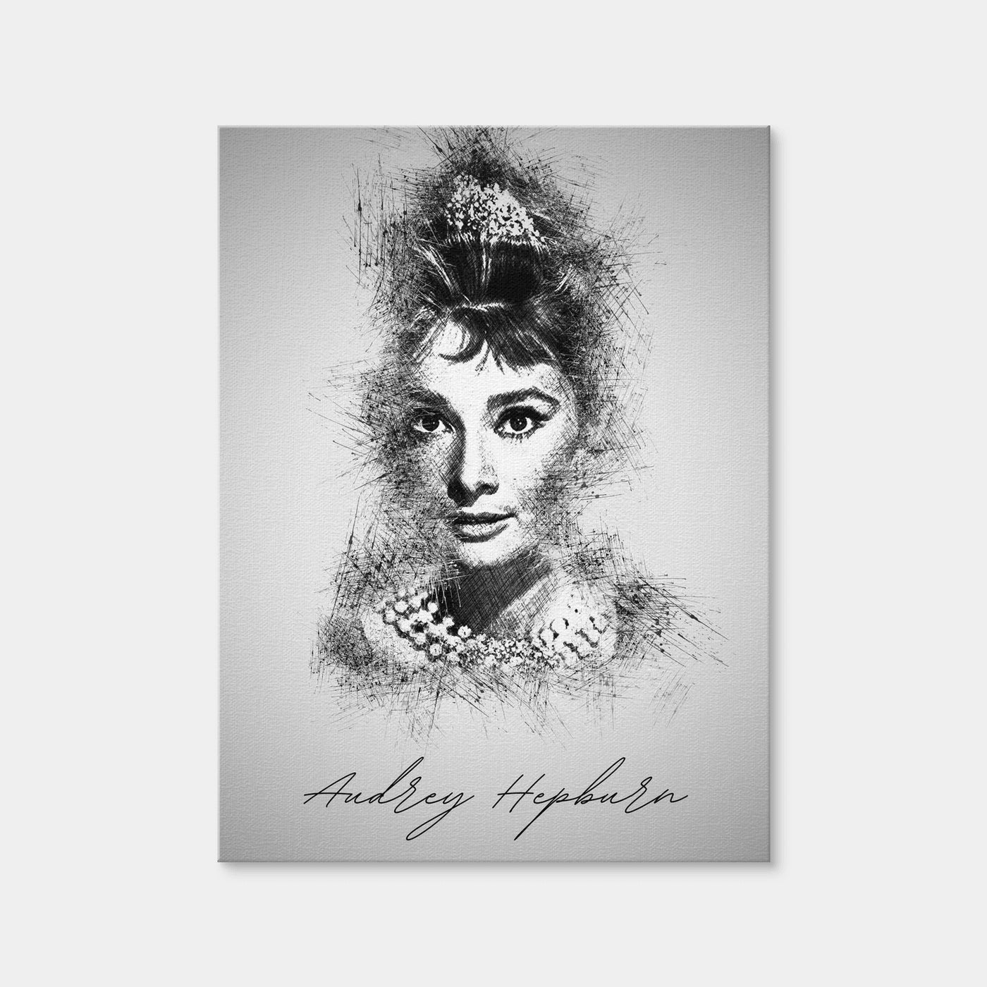 AUTO-MOCKUP WHITE | Audrey Hepburn | 1 Piece | Gallery Wrap Canvas | group=3x4