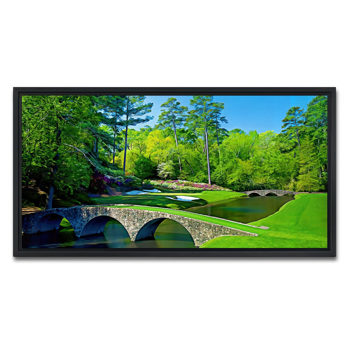 AUTO-MOCKUP WHITE | Augusta National Painted | 1 Piece | Black Framed Canvas | group=2x1
