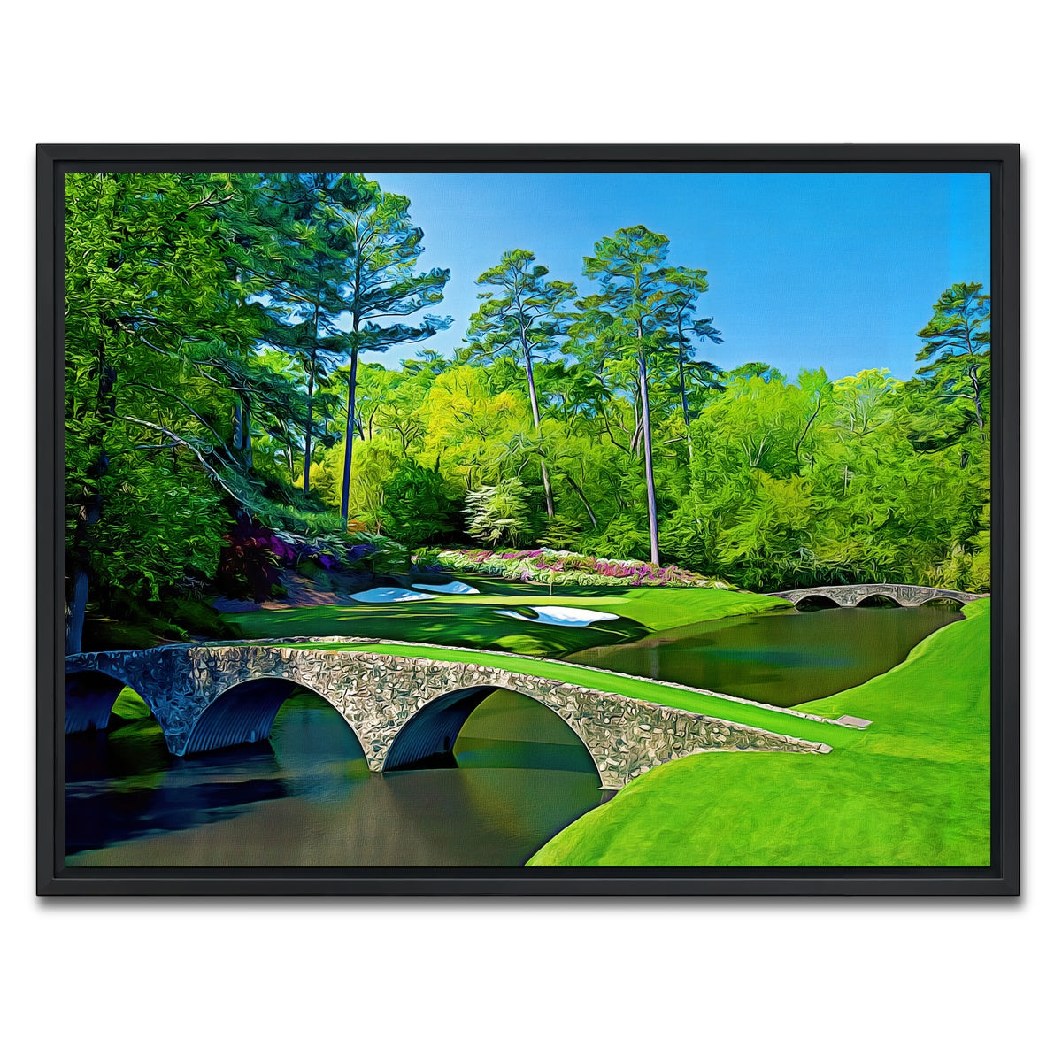 AUTO-MOCKUP WHITE | Augusta National Painted | 1 Piece | Black Framed Canvas | group=4x3